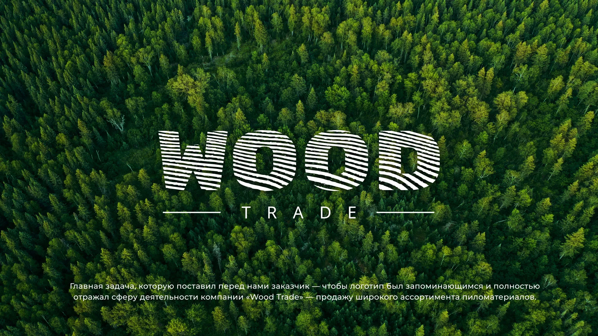 Разработка логотипа для компании «Wood Trade» в Кирове