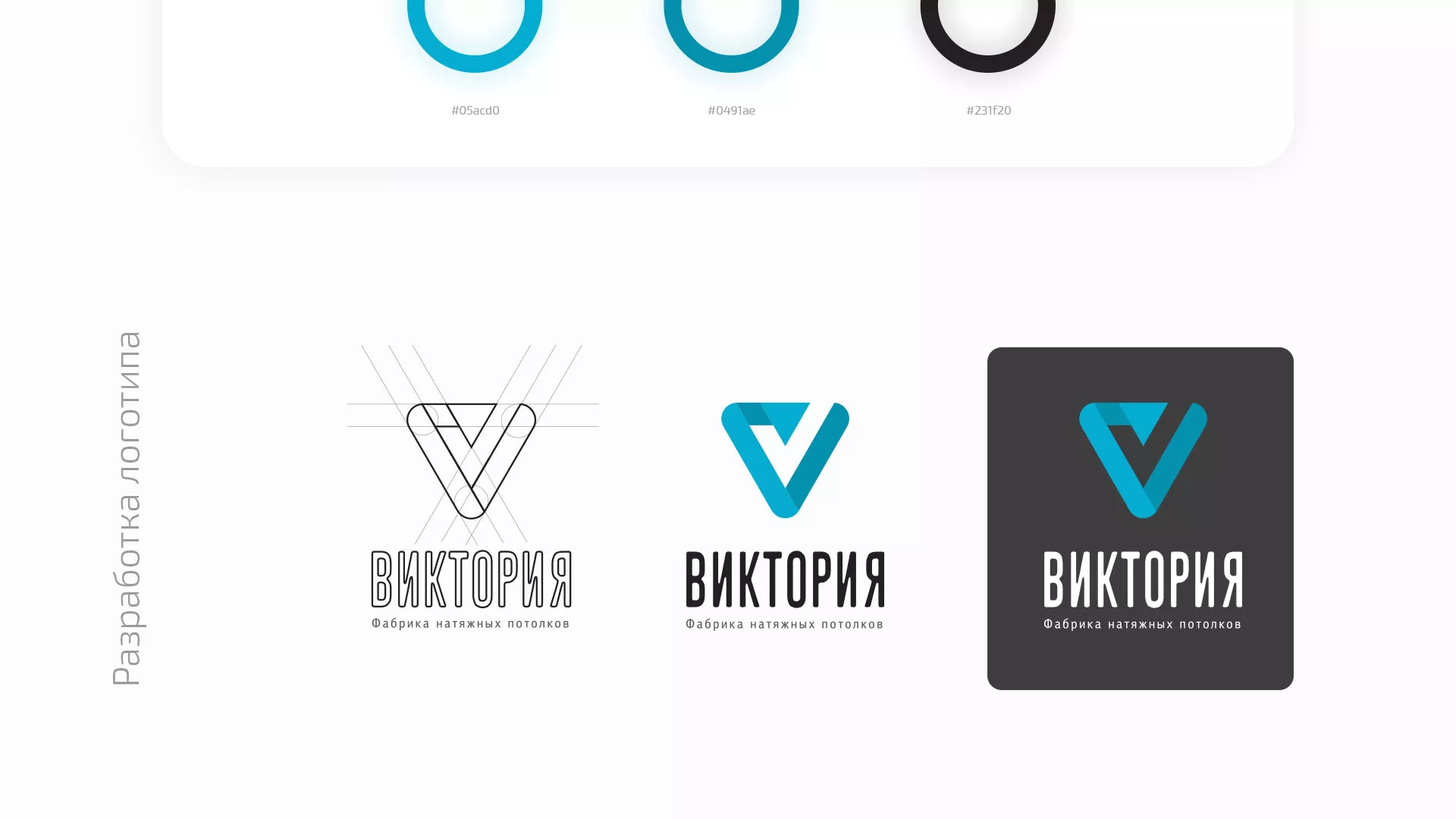 Разработка фирменного стиля компании по продаже и установке натяжных потолков в Кирове
